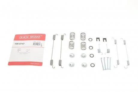 Комплект монтажный тормозных колодок QUICK BRAKE 105-0747