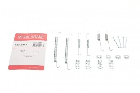 Комплект монтажний гальмівних колодок QUICK BRAKE 105-0757