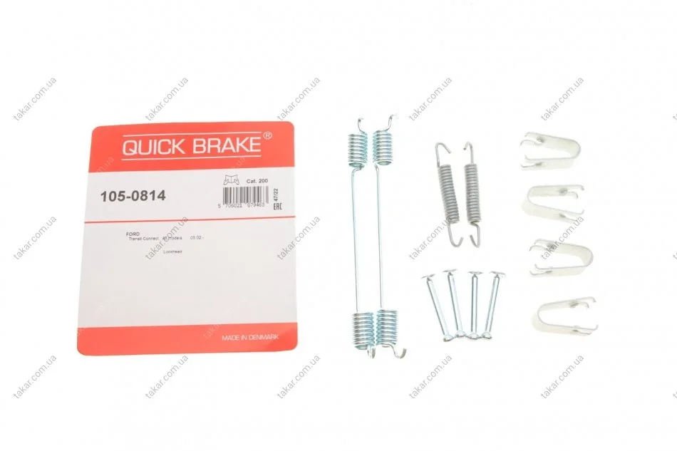 Комплект монтажний гальмівних колодок QUICK BRAKE 105-0814 (фото 1)