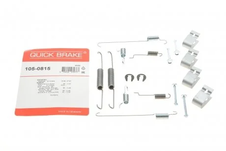 Комплект монтажный тормозных колодок QUICK BRAKE 105-0815