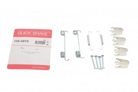 Ремкомплект колодок гальма стоянки QUICK BRAKE 105-0875