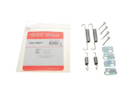 Ремкомплект колодок стояночного тормоза QUICK BRAKE 105-0881