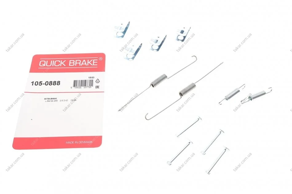 Комплект монтажный тормозных колодок QUICK BRAKE 105-0888 (фото 1)