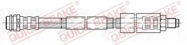 Гальмівний шланг 380 мм QUICK BRAKE 32.407 (фото 1)