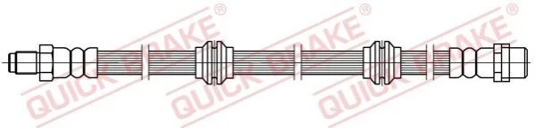 Гальмівний шланг 605 мм QUICK BRAKE 32.417 (фото 1)