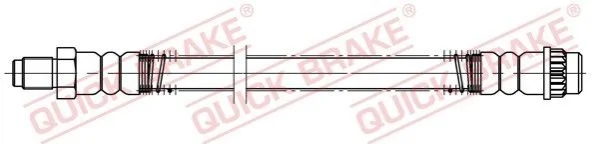 Тормозной шланг 224 мм QUICK BRAKE 32.513 (фото 1)