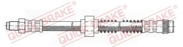 Тормозной шланг 452 мм QUICK BRAKE 32.973 (фото 1)