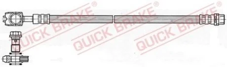 Гальмівний шланг 265 мм QUICK BRAKE 50.048X