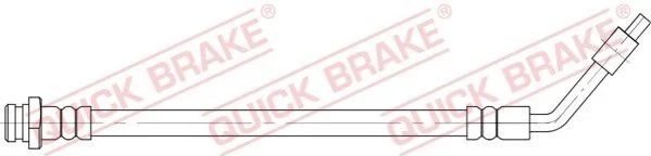 Гальмівний шланг 383 мм QUICK BRAKE 50.094 (фото 1)