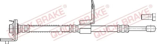 Тормозной шланг 477 мм QUICK BRAKE 50.857X (фото 1)