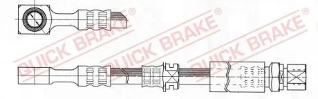 Гальмівний шланг 386 мм QUICK BRAKE 50.976
