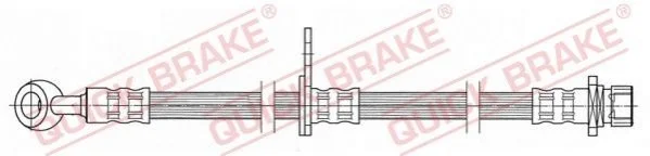 Тормозной шланг 390 мм QUICK BRAKE 58.993 (фото 1)