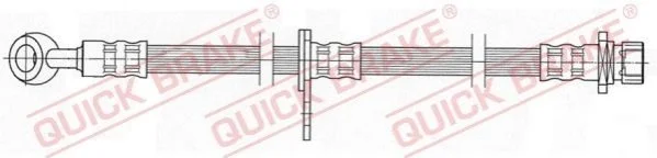 Тормозной шланг 388 мм QUICK BRAKE 59.904 (фото 1)