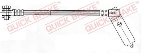 Тормозной шланг 369 мм QUICK BRAKE 59.978X (фото 1)