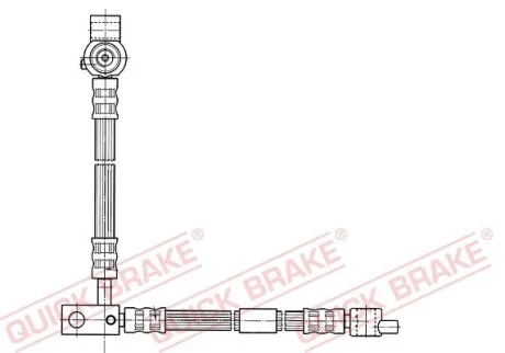 Гальмівний шланг 650 мм QUICK BRAKE 59.994