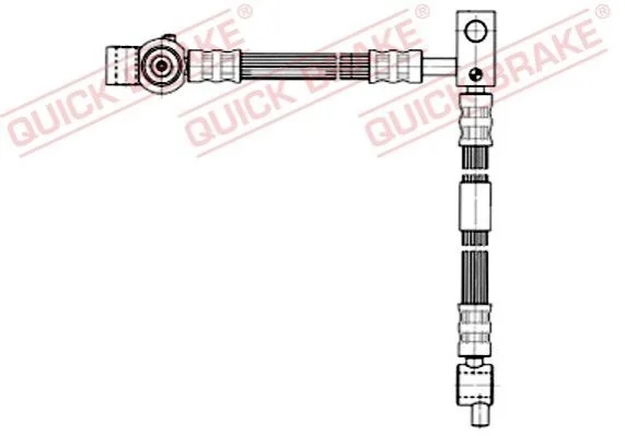 Гальмівний шланг 650 мм QUICK BRAKE 59.995 (фото 1)