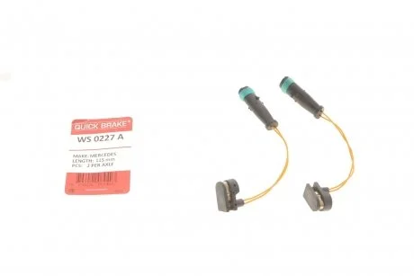 Датчик износа тормозных колодок. QUICK BRAKE WS 0227 A