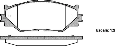 Колодка гальм. диск. LEXUS IS передн. (вир-во) REMSA 1201.00