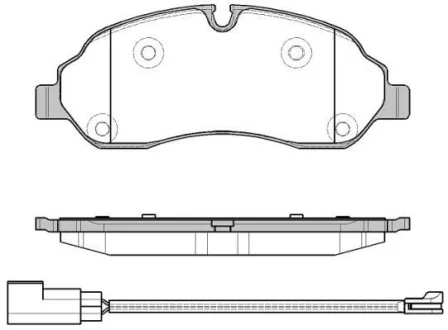 Тормозные колодки передние дисковые REMSA 1602.02