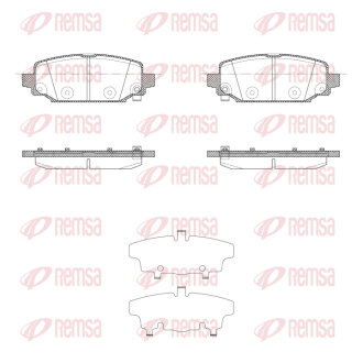 Тормозные колодки дисковые REMSA 1909.04