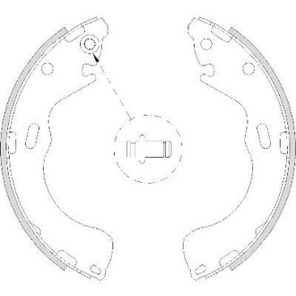 Колодки тормозные барабанные REMSA 4210.00