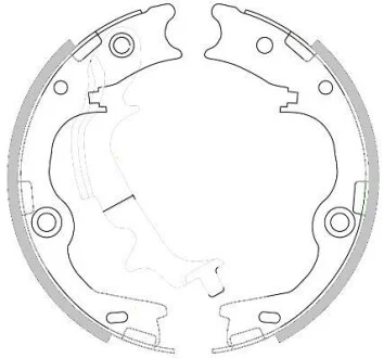 Тормозные колодки барабанные REMSA 4252.00