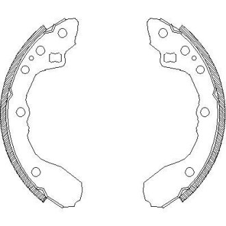 Гальмiвнi колодки REMSA 4344.00