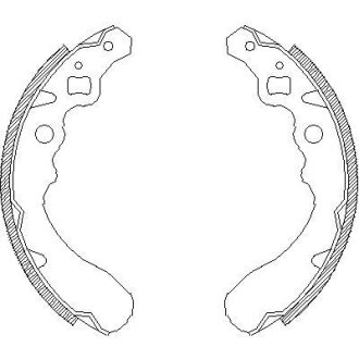 Гальмiвнi колодки REMSA 4390.00