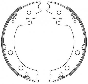 Колодки гальмівні барабанні REMSA 4629.00
