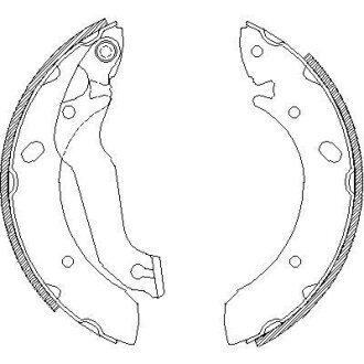 Гальмiвнi колодки (вiр-во) REMSA 4633.00