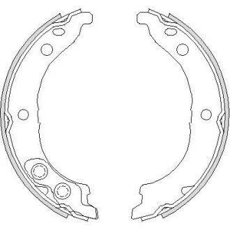 Тормозные колодки задние барабанные REMSA 4728.00
