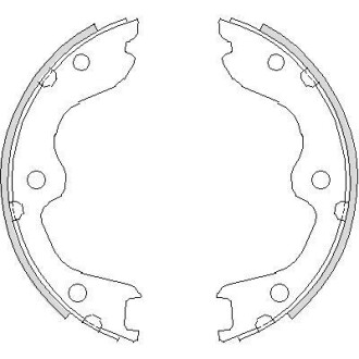 Колодки гальмівні барабанні REMSA 4738.00