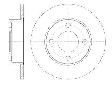 Диск гальмівний REMSA 6917.00