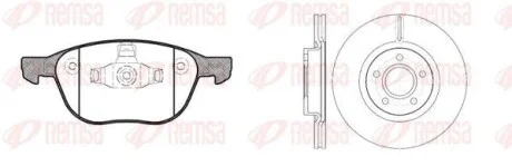 Тормозные колодки передние REMSA 81082.01