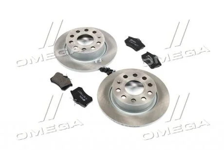 Комплект тормозной задн. VW GOLF V 1.4-2.0 03-,AUDI A3 1.6-2.0 03- (выр-во) REMSA 8263.06