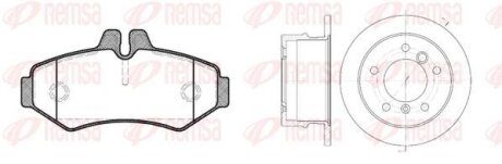 Комплект гальмівний задн. MB SPRINTER REMSA 8733.00