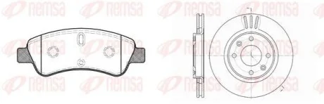Тормозные колодки передние REMSA 8840.00