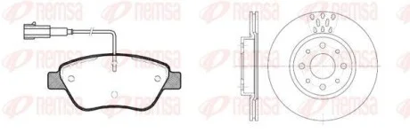 Тормозные колодки передние REMSA 8858.00