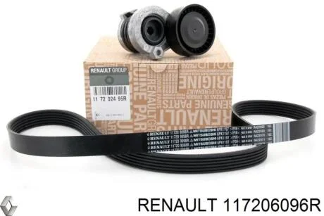 Поликлиновый ремень, комплект RENAULT 117206096R