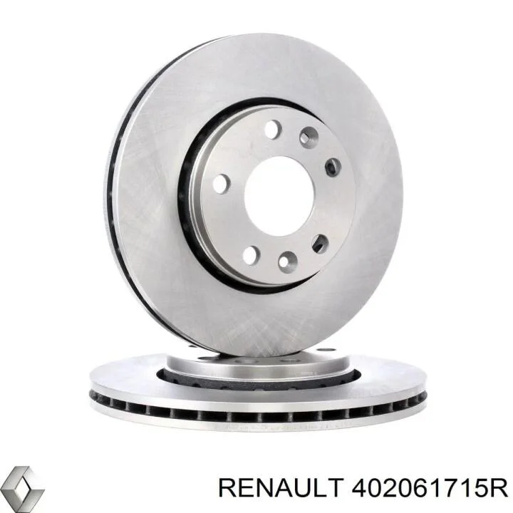 Торзмозной диск двухсторонний на передний мост вентилируемый 5 RENAULT 402061715R (фото 1)