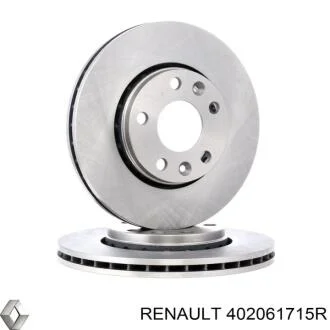 Торзмозной диск двухсторонний на передний мост вентилируемый 5 RENAULT 402061715R