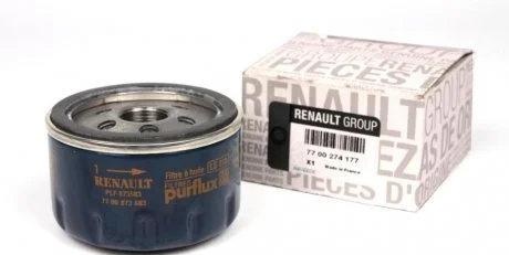 Масляний фільтр гвинт накручуваний RENAULT 7700274177