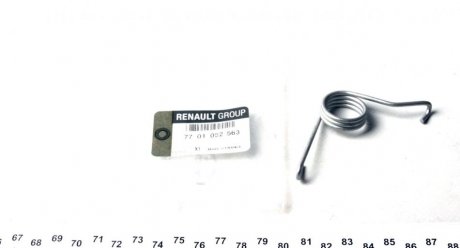 Пружина тормозов суппорта прав ttafic ii RENAULT 7701052563