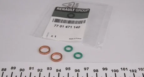 Уплотнители трубки подачи масла в турбину RENAULT 7701471140