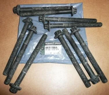 Болти головки блоку циліндрів, комплект RENAULT 7701473571