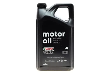Масла моторные Renault Castrol GTX RN 720 5W-30, 5л. RENAULT 7711658108