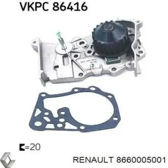 Комплект ременя ГРМ RENAULT 8660005001