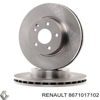 Торзмозной диск двухсторонний на передний мост вентилируемый 5 RENAULT 8671017102