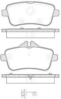 Тормозные колодки задние дисковые ROADHOUSE 21503.00