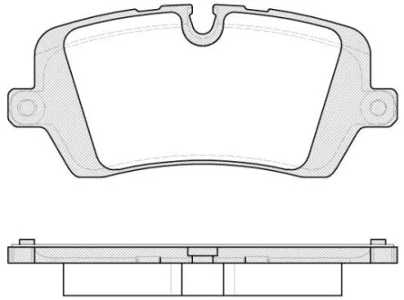 Тормозные колодки задние дисковые ROADHOUSE 21541.00